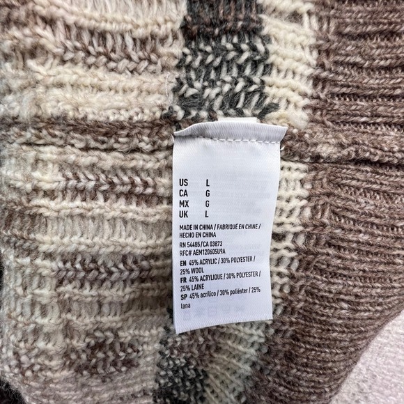 American Eagle Aztec Geometric‎ Pattern Crew Neck Knit Sweater Women L - Picture 14 of 16